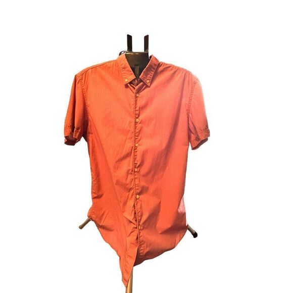 Banana Republic Men's Lightweight Camden Fit Button-Down Shirt L Red & White 100 - Picture 8 of 8